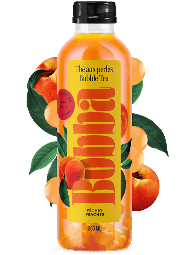 Bobba - bubble tea peche 355ml (x12)