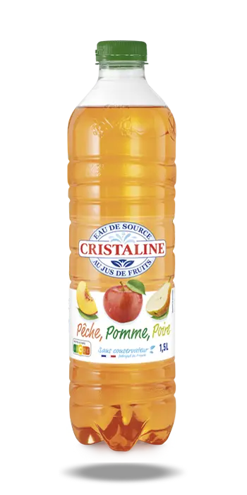 Cristaline - Pomme Poire Pêche 1,5L (x6) 