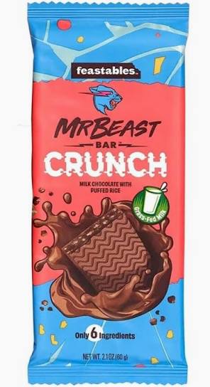 Mr beast - Milk crunch bar 60g (x10)