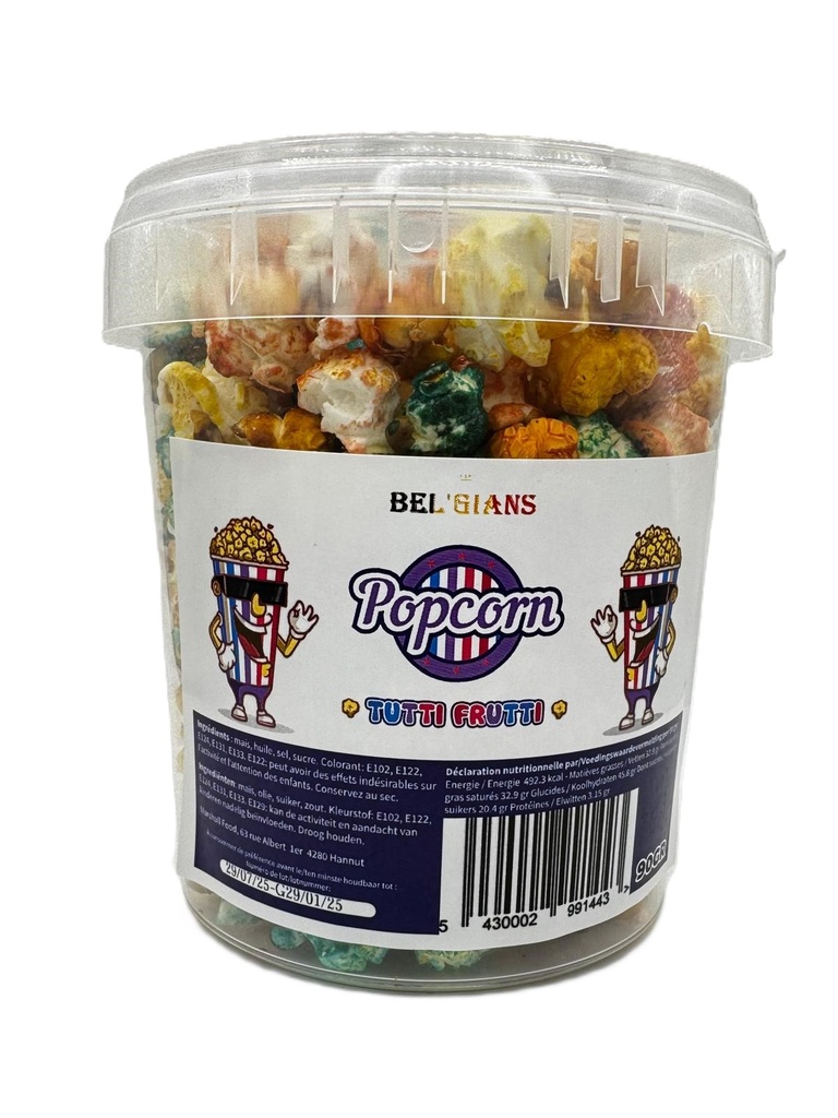 Pop Corn Bel'Gians - Tutti Frutti 90gr (x8) 