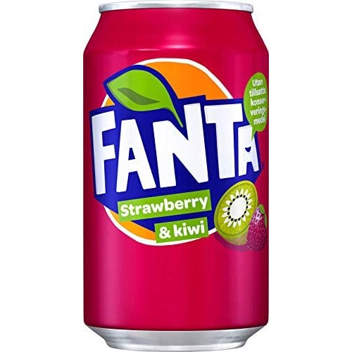 Fanta - fraise kiwi 330ml (x24) Import - étiquettes Fr/Nl