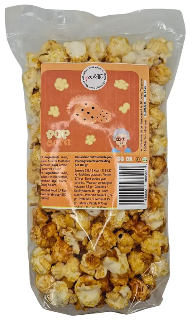 Pop corn Paulette - Cookies 80gr (x12)