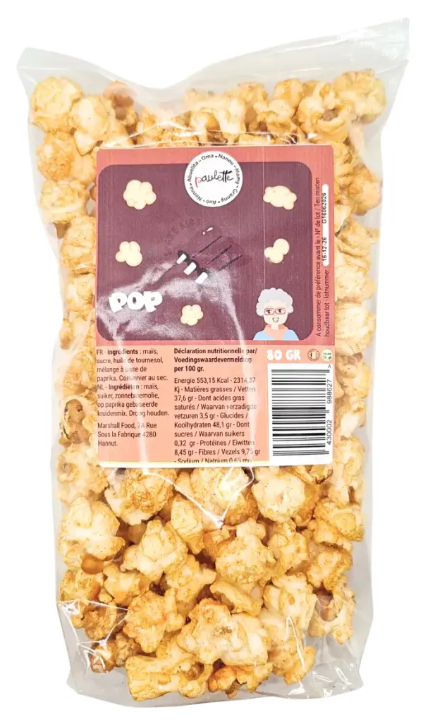 Pop corn Paulette - Spare Ribs 80gr (x12)