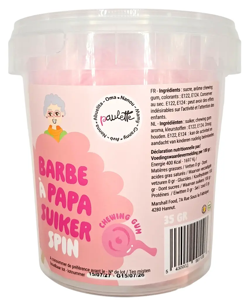 Paulette BAP  - Chewing-Gum 35gr x8