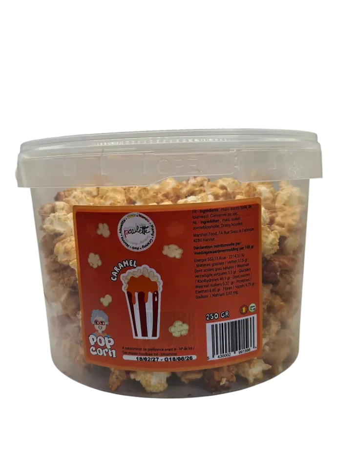 Grand Pop corn Paulette - Caramel 250 gr (x1) 