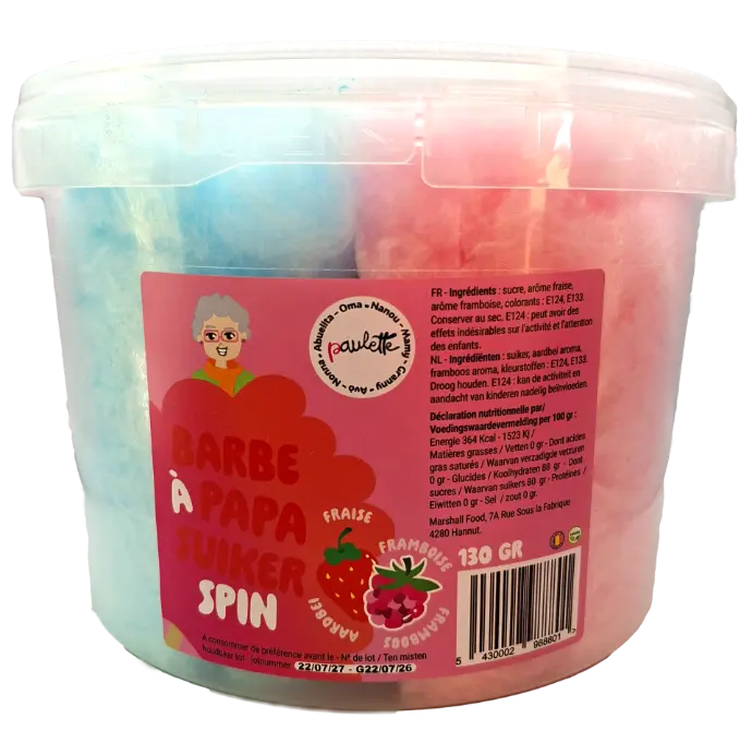 Paulette BAP - Mix Fraise & Framboise 130gr x18
