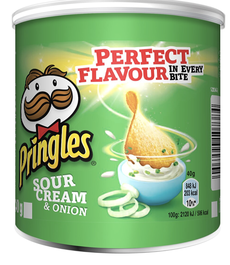 Pringles - Sour Cream & Onion 40gr (x12)