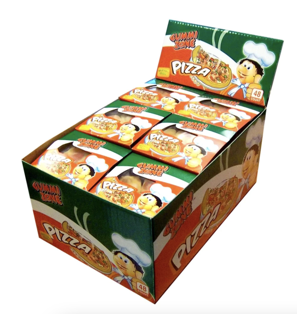 Gummy Zone Pizza - 4 Slides 15gr (x48)