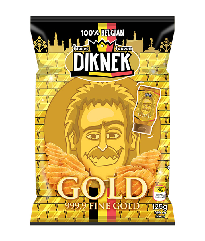Diknek Chips Gold 125gr (X20)
