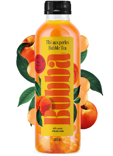 Bobba - bubble tea peche 355ml (x12)