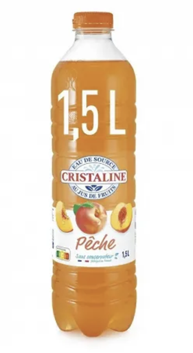Cristaline - Pêche 1,5L (x6) 