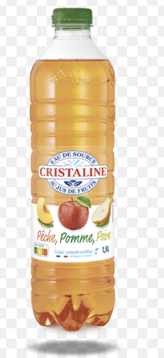Cristaline - Pomme Poire Pêche 1,5L (x6) 