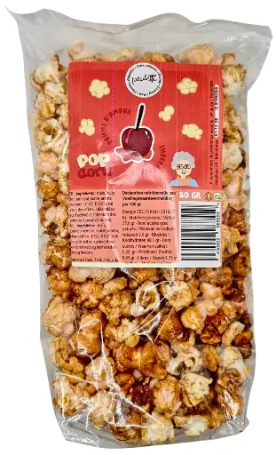 Pop corn Paulette - Pomme d'amour 80gr (x12) 