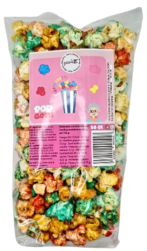 Pop corn Paulette - Tutti frutti 80gr (x12)