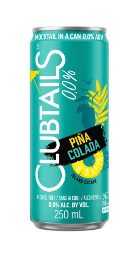Clubtails - Pina colada ( Mocktail 0% ) 25cl X 12