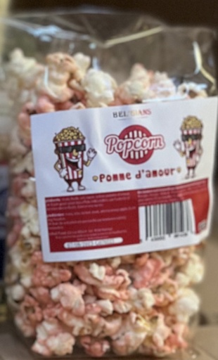 Pop Corn Bel'Gians - Pomme d’amour 90gr  MF